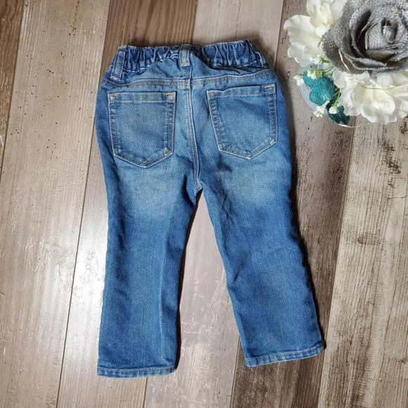 Old Navy Straight Blue Medium Wash Denim Jeans Boys Size 18-24m GUC - Picture 7 of 10